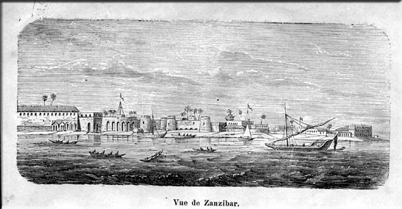 Blick auf Sansibar um 1885